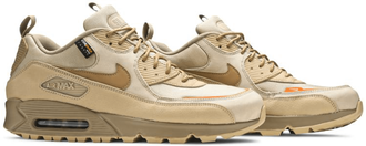 Nike Air Max 90 Бежевые с коричневым сбоку