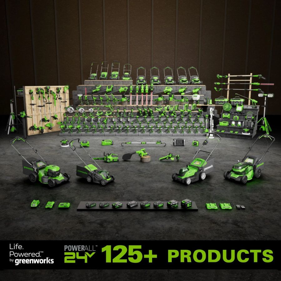 Инструмент работающий от аккумуляторов Greenwoks 24V