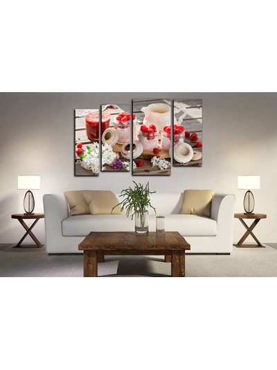 Модульная картина "Ягодные сливки"