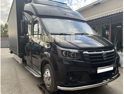 Защита переднего бампера с подгибами d60 для ГАЗель Next NN 2021-