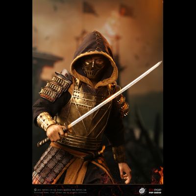 Скорпион, Ханзо Хасаши (Mortal Kombat 2021) - Коллекционная ФИГУРКА 1/6 Representative from Hell—Warrior Scorpion (EX049) - POPTOYS