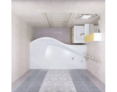 Акриловая ванна Triton Мишель Левая,180х96x64 см