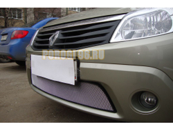 Защита радиатора Renault Sandero 2010-2014 chrome