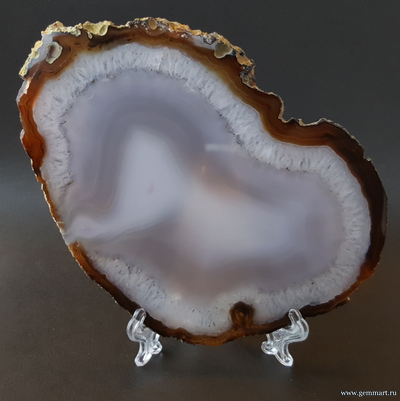 Агат — полированная пластина «Слоненок» 142*100*5 мм