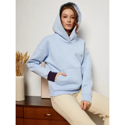 ЖЕНСКОЕ ХУДИ "НЕБЕСНО-ГОЛУБОЕ НАСТРОЕНИЕ"