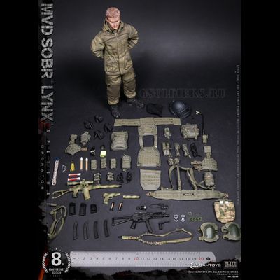 Боец СОБР "Рысь" - КОЛЛЕКЦИОННАЯ ФИГУРКА 1/6 scale RUSSIAN SPETSNAZ MVD - SOBR LYNX (78059) - DAMTOYS