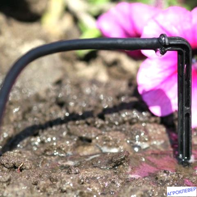 Стойка-капельница угловая 15см под трубку 3мм