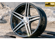 Комплект дисков R16 7,0J ET+35 5*114,3 Vossen VPS-302 Черный глянец с полированными лучами (G424)