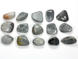 Кошачий глаз (кварцевый), галтовка в ассортименте, ЮАР (10-12 мм, 0,8-1 г) №26912
