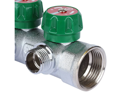 Коллектор регулирующий STOUT 1", 3 отвода 1/2" плоское уплотнение (Арт. SMB-6849-011203)