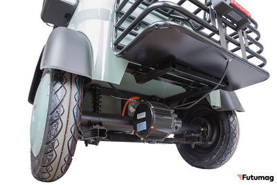 Электротрицикл Rutrike Gelbert Beta 48V/60V 800Вт зелено-белый