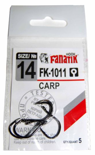 Крючки FANATIK #14 FK-1011 CARP