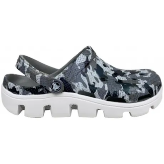 CROCS DUET SPORT CLOG CAMO GREY WHITE