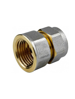 Соединитель м/п никель обжимной DN 20x1/2 вн 7002-04 Aquasfera