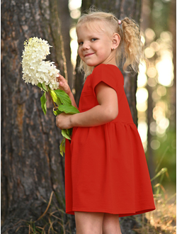 Платье с коротким рукавом