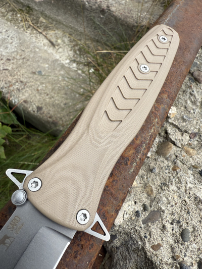 Складной нож Варанг EVO сталь ELMAX, рукоять G10 тан