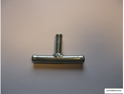 Трубка тройник 8х8х8мм металл угол 90 гр. (цена за 10 шт.)