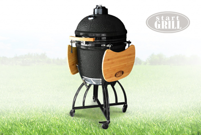 Керамический гриль-барбекю Start Grill 22 дюйма (черный) (57см)
