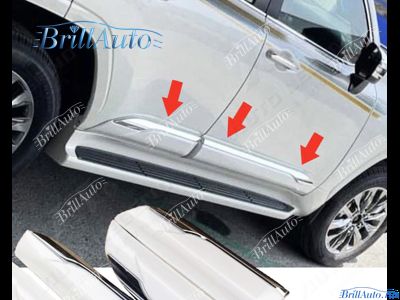 Молдинги Toyota Land Cruiser 300 белые