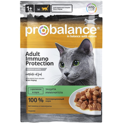 Пауч Probalance (Пробаланс) влажный корм (пауч) для кошек с кроликом в соусе 85 г