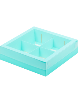 Коробка Ассорти (бирюза), 200*200*55мм