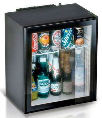 Минибар/мини-холодильник абсорбционный VITRIFRIGO C250 SV 25 л., со стеклянной дверью, чёрный, 420*3