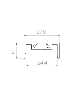 Алюминиевый профиль 4L-2712-S ANOD
