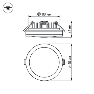 Светодиодная панель Arlight LTD-95SOL-10W