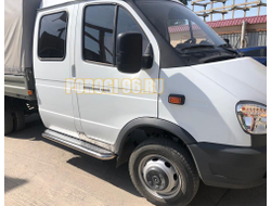 Пороги с накладным листом d42 ГАЗель ГАЗ 27057