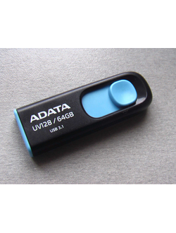 120123 Память Flash A-Data 64Gb  UV128 USB3.2