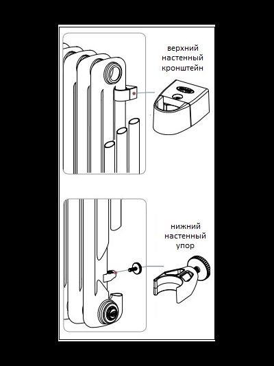 Стальной трубчатый радиатор Rifar Tubog 2180 6 секций Титан боковое подключение (серый RAL7012)