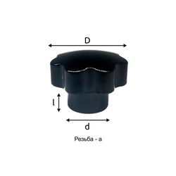 Барашек М10*38 с глухой резьбой