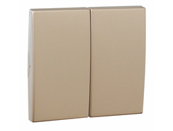 Efapel 50611 TPL, Клавиша для двухклавишного выключателя, платина, Apolo 5000