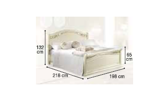 Кровать "Legno" с изножьем 180x200 см