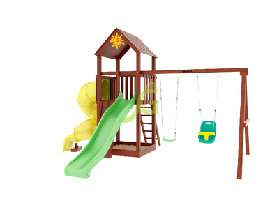 Детская площадка IgraGrad Панда Фани с винтовой трубой