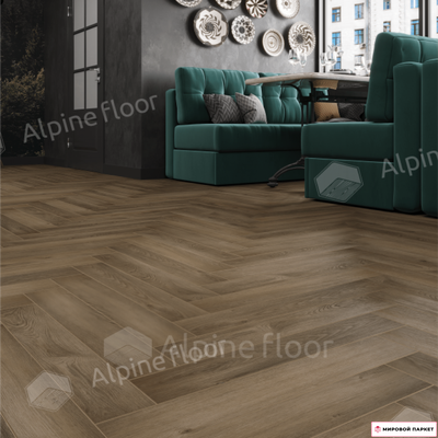 Ламинат Alpine Floor Herringbone 8 Дуб Анжу LF102-11 купить в интернет-магазине mirovoy-parquet.ru