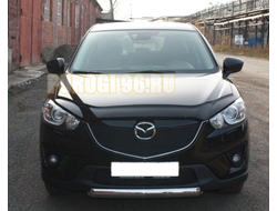 Защита переднего бампера овал d75x42 Mazda CX-5 (2012-...)