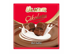 ULKER шоколад молочный, 60 гр.