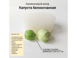 Силиконовый молд " Капуста белокочанная"