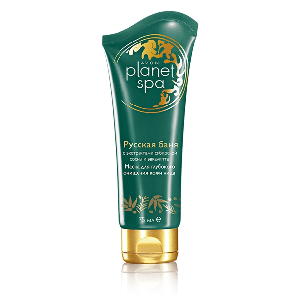 Planet spa маска для глубокого очищения кожи лица "Русская баня" с экстрактами сибирской сосны и эвкалипта