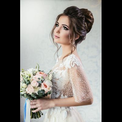 Букет невесты &amp; Бутоньерка № 1348