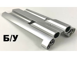 ! Б/У - Technic, Panel Fairing # 3 Large Long, Large Holes, Side A, Metallic Silver (32188) - Б/У