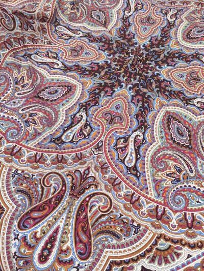 Павловопосадский платок Узор дождя 1695-6