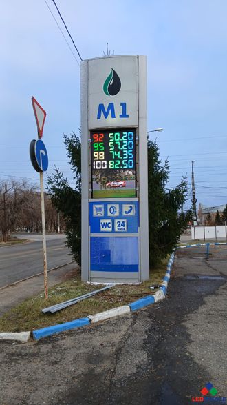 Табло для АЗС P10 RGB SMD 1330x1650 мм