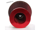 Воздушный фильтр нулевого сопротивления, 72-80 мм впускной диаметр (нулевик), красный