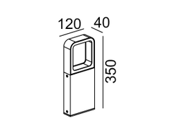 Ландшафтные светильники серии рамка LED BRISBANE 865-350mm