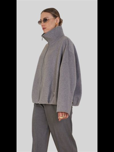 Куртка-бомбер из шерсти