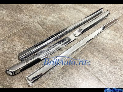 Молдинги Toyota Land Cruiser 200 узкие хром