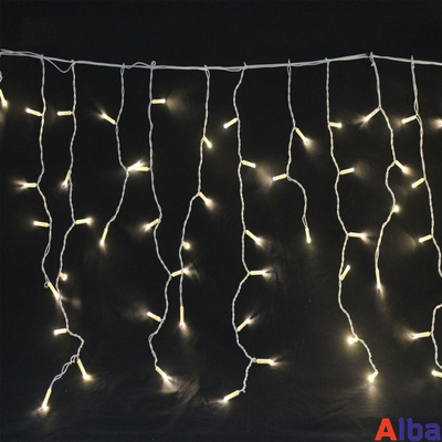 Бахрома 3*0.9 м БЕЛЫЙ ТЕПЛЫЙ, мерцание IP 65