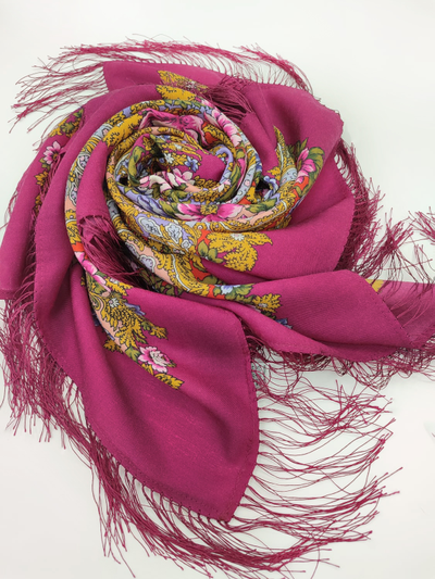 Павловопосадский платок Лесной ручей 1626-7